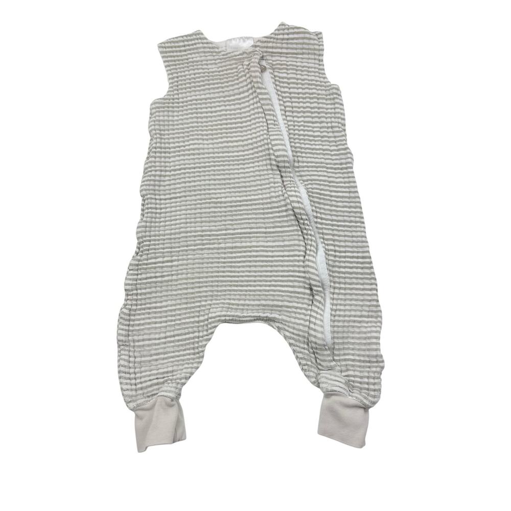 Little Unicorn Gray Striped Muslin Sleepsack Swaddle, 12/18m